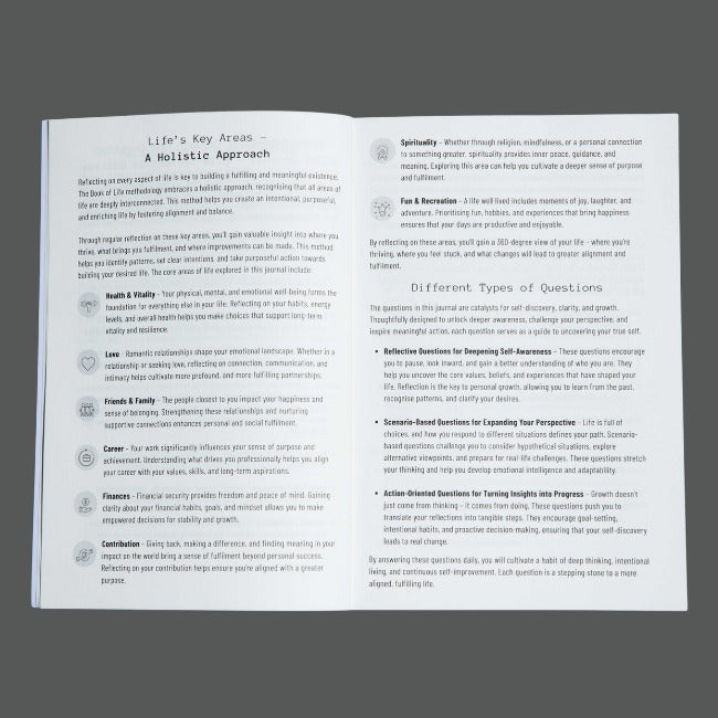 The Book of Life Journal - Life Reflection Edition