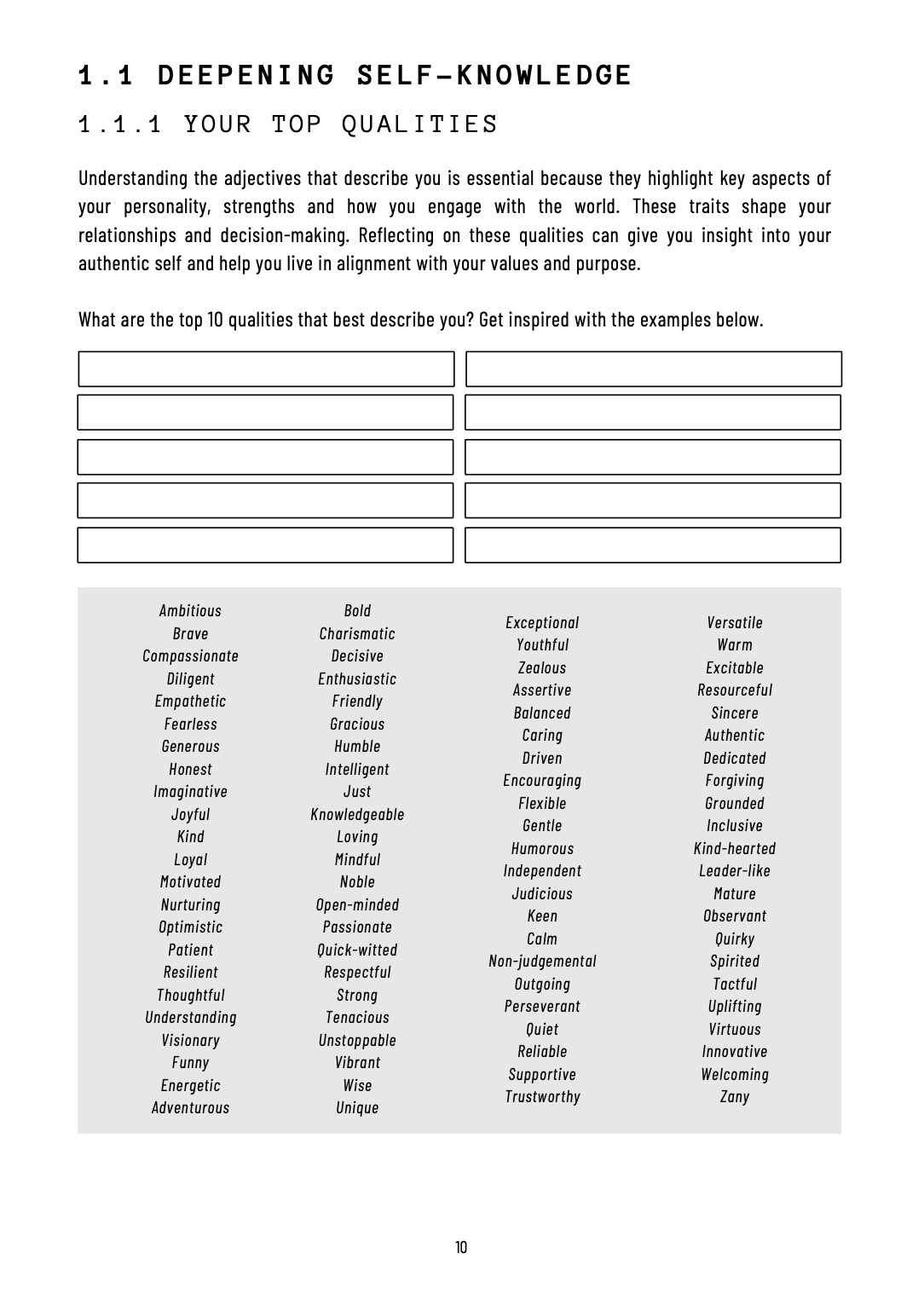 The Book of Life - Workbook