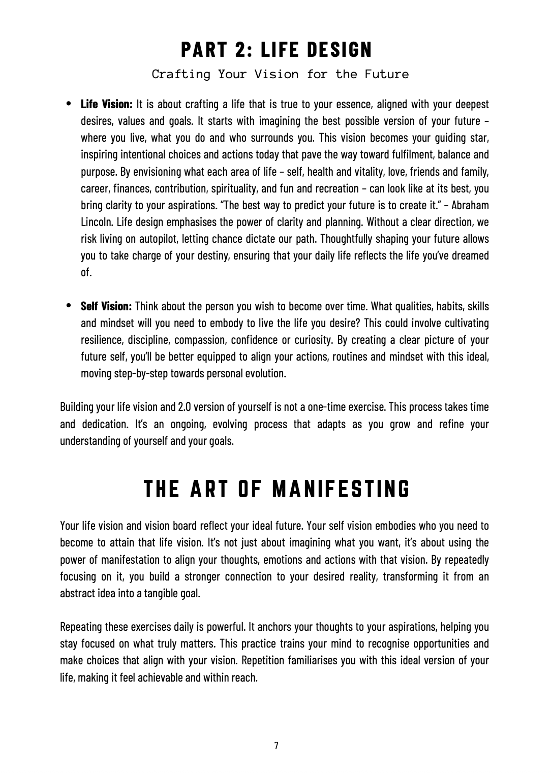 The Book of Life - Workbook