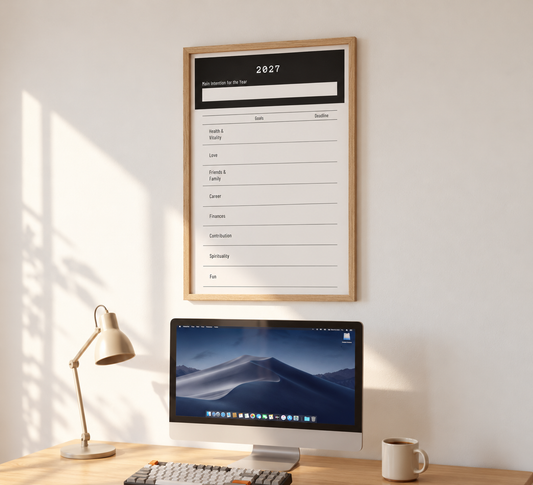2027 Goal Setting Template, Printable Goal Planner