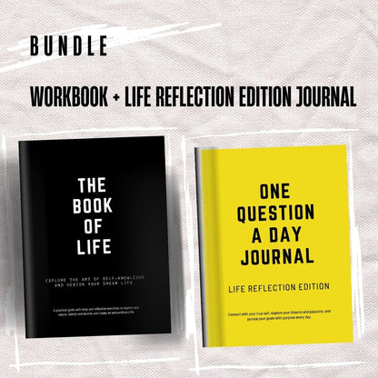 Bundle - The Book of Life Journal Workbook + Life Reflection Edition Journal