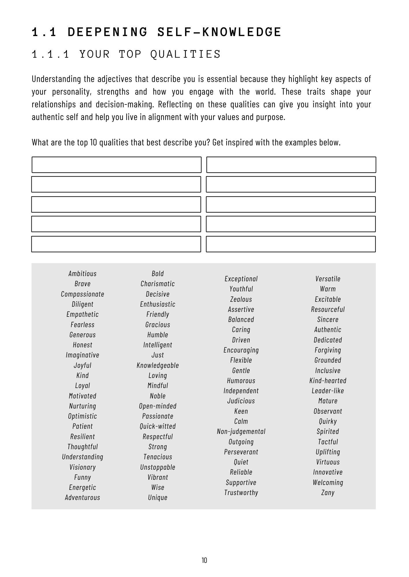 The Book of Life - Workbook