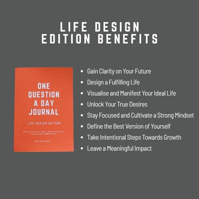 One Question a Day Journal Bundle - Life Reflection + Life Design Editions