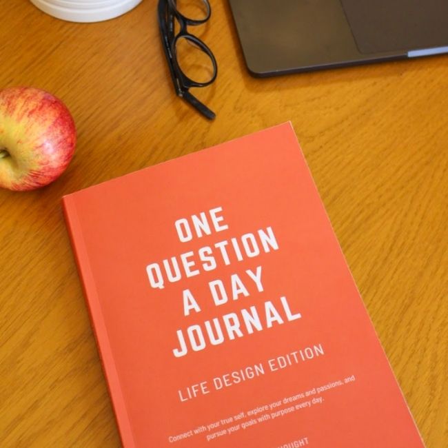 Guided Journal Bundle - The Book of Life + One Question a Day Reflection + Life Design