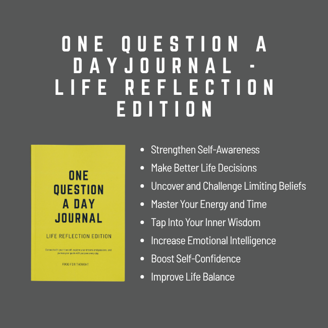 Guided Journal Bundle - The Book of Life + One Question a Day Reflection + Life Design