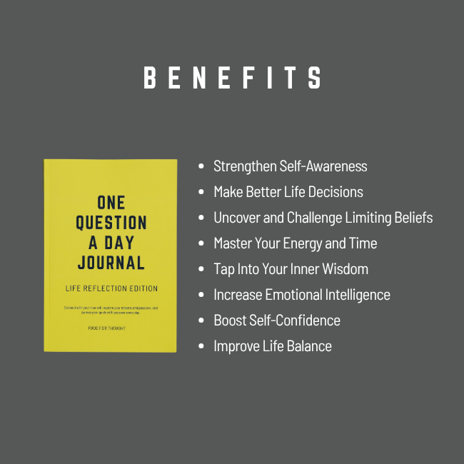 One Question a Day Journal/Diary - Life Reflection Edition
