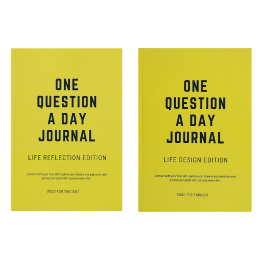 One Question a Day Journal Bundle - Life Reflection + Life Design Editions