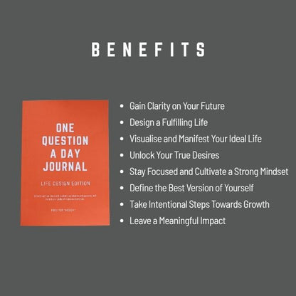 One Question a Day Journal/Diary - Life Design Edition