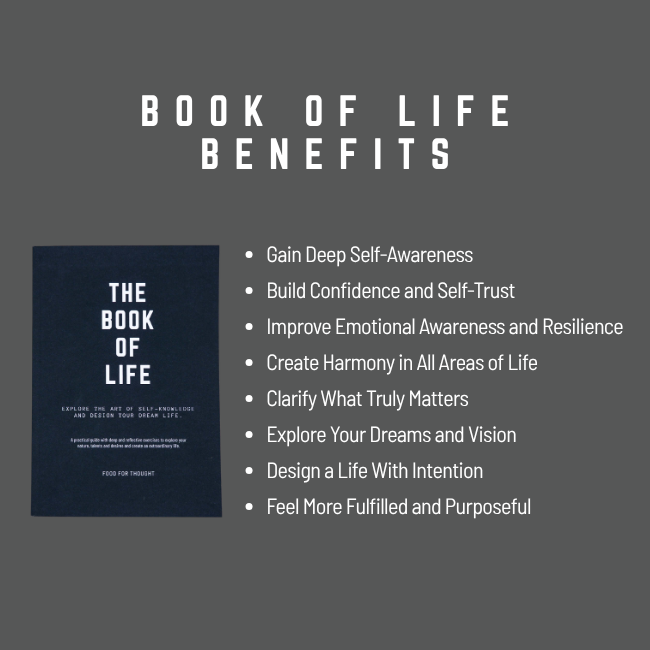 Guided Journal Bundle - The Book of Life + One Question a Day Reflection + Life Design