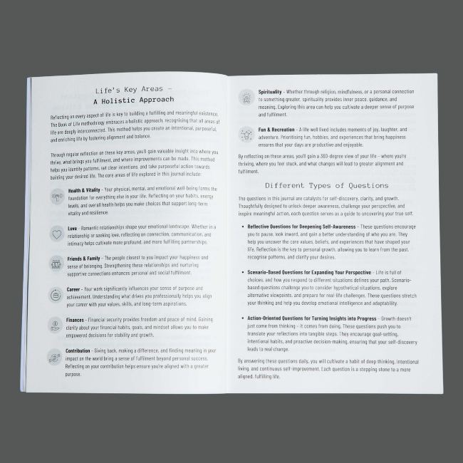One Question a Day Journal/Diary - Life Design Edition